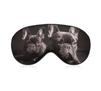 French Bulldog Eye Mask for Women & Men, Breathable & Adjustable Eye Cover, Ultra Soft Sleep Mask, Lightweight Travel Blindfold for Airplane, Nap, Night Sleeping