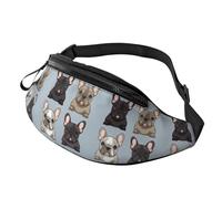 french bulldog Fanny Pack for Men Women Fashion Running Waist Packs Waterproof Crossbody Bags Everywhere Belt Bag with Adjustable Strap Sports Hip Pack for Travel Wallet