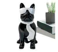 French Bulldog Figurine - Resin Dog Sculpture Table Decoration | French Bulldog Ornament For Living Room Home Decor | Decorative Accessories Statues For I