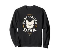 French Bulldog Flat-Faced Diva - Funny Frenchie Sweatshirt