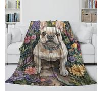 French Bulldog Fleece Blanket - Warm Blanket Christmas Birthday Gift for Son Daughter Grandson Granddaughter Friend - Sofa Bed Chair Office Decor 60x80inch(150x200cm)
