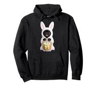 French Bulldog Frenchie Wearing Easter Bunny Funny Costume Pullover Hoodie