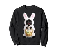 French Bulldog Frenchie Wearing Easter Bunny Funny Costume Sweatshirt
