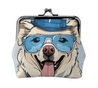 French Bulldog Full Double-Sided Printed Pattern Women's and Girls' Fashionable Leather Kiss Lock Coin Purse Card Bag
