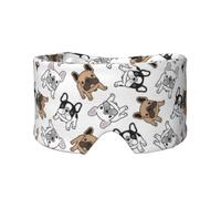 French Bulldog, Full Eye Covers Light Blocking Eye Mask Sleep Eye and Ear Muffs