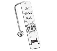 French Bulldog Gifts for Women Dog Lovers, Dog Lovers Gifts for Women, Dog Mom Gifts for Women, Cute Dog Bookmarks Book Club Gifts for Readers Book Lovers Women Men, Book Marks for Reading Women Men