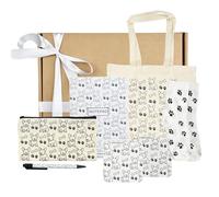 French Bulldog Gifts Hamper Dog Gifts - 7 Items: Tote Bag, Pencil Case, Notepad and Pen, Coasters, Socks - Perfect French Bulldog Gift Set for Dog Lovers