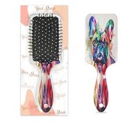 French Bulldog Hair Brush Watercolor Dog Pattern Wet Dry Air Cushion Hair Brush Plastic Detangler Hairbrush for Kids Adults Back To School Gift Women Men