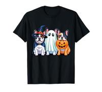 French Bulldog Halloween Funny Dog Lover Pumpkin Witch Ghost T-Shirt