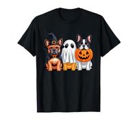 French Bulldog Halloween Funny Dog Lover Pumpkin Witch Ghost T-Shirt