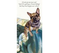 French Bulldog Happily Ever After Little Dog Laughed Greeting Card Blank Inside HAE10