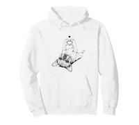 French Bulldog Heart Love Hands Gesture Pullover Hoodie