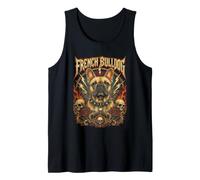 French Bulldog Heavy Metal Rock Dog Lover Tank Top