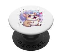French Bulldog Howling at the Moon Kawaii Dog Breed Lover PopSockets Adhesive PopGrip