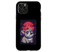French Bulldog Howling at the Moon Mystic Sci Fi Night Case for iPhone 11 Pro