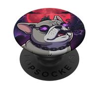 French Bulldog Howling at the Moon Mystic Sci Fi Night PopSockets Adhesive PopGrip