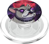French Bulldog Howling at the Moon Mystic Sci Fi Night PopSockets PopGrip for MagSafe