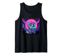 French Bulldog Howling at The Moon Tech Raver Energy Tank Top