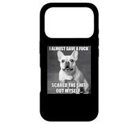 French Bulldog I Almost Gave A Fuck Funny Dog Meme Case for iPhone 17 Pro