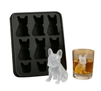 French Bulldog Ice Mold,Molds with Homemade Drink Decoration,Fun Animal Shape 3D Popsicle Molds,Cute Novelty Dog Flexible Ice Maker for Bulldog Lover,Whiskey Party Drinks (1pcs)