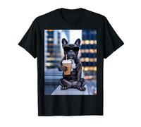 French Bulldog Iced Coffee Urban Dog Lover Meme T-Shirt
