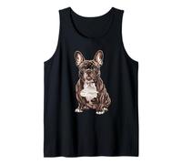 French Bulldog Illustration Art Adorable Design Tank Top