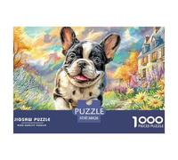 French Bulldog in StreetPremium Jigsaw Puzzles for Adults A 1000-Piece Advanced-Level Set Featuring Challenging And Educational Games - Designed As The Jigsaw Puzzles for Adults And Matu