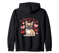French Bulldog Is My Therapy Cute Dog Lover Zip Hoodie