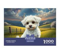 French Bulldog) Jigsaw Puzzles for Adults Impossible And Difficult Challenge 1000 Piece Pet Dog Challenging Puzzle Games Educational Games There Are Letters on The Back 70x50cm/1000pcs