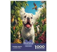 FRENCH BULLDOG Jigsaw Puzzles Puzzle for Adults Kids. 1000 Piece Impossible Challenge Toy Educational Games Home Decoration for Educational Games Gifts 70x50cm/1000pcs
