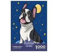 FRENCH BULLDOG Jigsaw Puzzles Puzzle for Adults Kids. 1000 Pieces Great Gifts Challenge Toy Educational Games Home Decoration for Educational Games Gifts 38x26cm/1000pcs