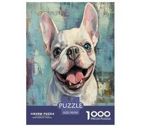 FRENCH BULLDOG Jigsaw Puzzles Puzzles for Adults Kids. 1000 Pieces Impossible Challenge Toy Educational Games Home Decoration for Educational Games Gifts 70x50cm/1000pcs