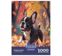 FRENCH BULLDOG Jigsaw Puzzles Puzzles for Adults Kids. 1000 Pieces Impossible Challenge Toy Educational Games Home Decoration for Educational Games Gifts 70x50cm/1000pcs