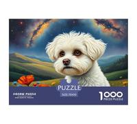 French Bulldog) Jigsaws for Adults Impossible And Difficult Challenge 1000 Pieces Pet Dog Challenging Puzzle Games Educational Games There Are Letters on The Back 70x50cm/1000pcs