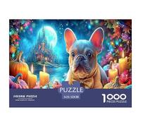 French Bulldog Jigsaws Puzzle 1000 Pieces for Adults,Family 1000 Piece Jigsaw Pet Puzzle Educational Challenging Games For Adults 52x38cm/1000pcs