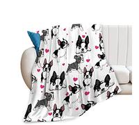 French Bulldog Kids Adults Throw Blanket - Ultra Soft Cozy Fleece for Couch Sofa Bed - 60"x80"