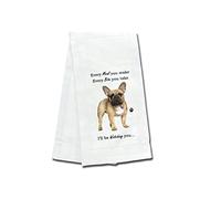 French Bulldog Kitchen Towels - Soft, Highly Absorbent - Gifts for Pet Lovers - Reusable, Quick Drying - 100% Natural Cotton