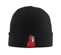 French Bulldog Knitted Caps for Women Men Beanie Autumn Winter Hat Boston Terrier in a Red Hoodie Warm Caps