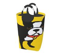 French Bulldog, Laundry Hamper, Collapsible Laundry Basket Large Durable Storage Bin with Handles 50L