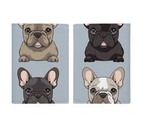 French Bulldog Leather Passport Holder Handmade Passport Cover with Card And Ticket Slot Easy Access Passport Case Passport Wallet Passport Holder for Women And Men, style, 20.3x13.8cm