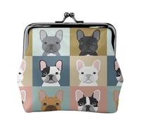 French Bulldog Lightweight Wallet Minimalist Wallet For Daily Commute And Travel Adventures, Black, One Size, Art Deco