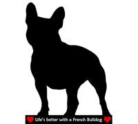 French Bulldog Lovers Novelty Gift - Large Flexible Dry Wipe Fridge Magnet with Magnetic marker pen.