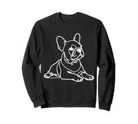 French Bulldog Minimalist Line Art Dog Lover Design Sweatshirt