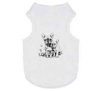 'French Bulldog Mother with Puppies' Pet Dog/Cat T-Shirt (PT00132728)