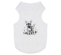 'French Bulldog Mother with Puppies' Pet Dog/Cat T-Shirt (PT00132729)