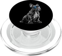 French Bulldog Motif Illustration PopSockets PopGrip for MagSafe
