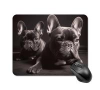 French Bulldog Mouse Pad - Non-Slip Rubber Base Ultra-Thin Desk Mat Waterproof & Portable Mousepad for Gaming, Office, Design 20 * 25cm