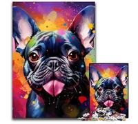French Bulldog Nebula Adult Jigsaw Puzzles 1000 Pieces cardboard Jigsaw Puzzles for Adults Perfect DIY Art Decor Or Birthday Gift 26X38CM/10.23x14.96inch