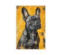 French Bulldog Paint Splash Canvas Poster Wall Art Decor Print Picture Paintings for Living Room Bedroom Decoration 24x36inch(60x90cm)