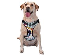 French Bulldog Painting,Pet Harness,Adjustable Reflective Dog Harness,Pet Leash Vest,XL